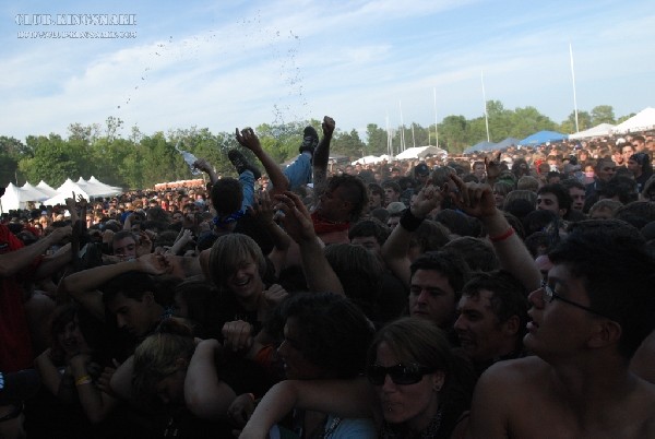Protest The Hero at The Vans Warped Tour.   August 11, 2007.