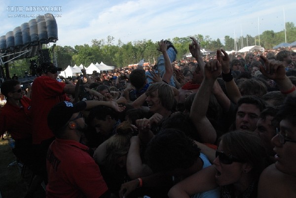 Protest The Hero at The Vans Warped Tour.   August 11, 2007.