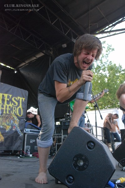 Protest The Hero at The Vans Warped Tour.   August 11, 2007.