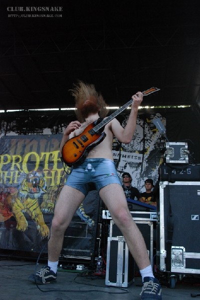 Protest The Hero at The Vans Warped Tour.   August 11, 2007.