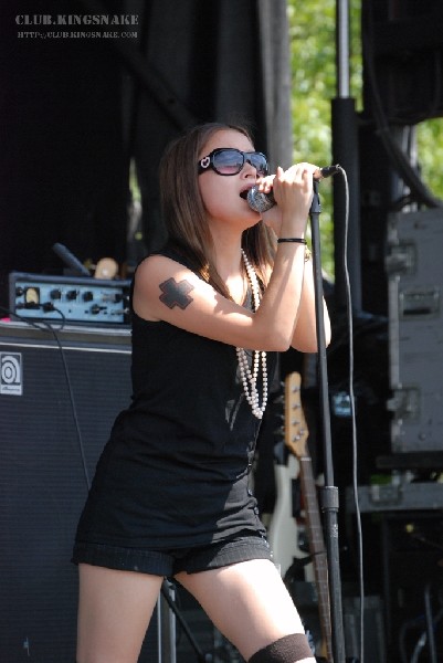 The Vincent Black Shadow at The Vans Warped Tour.   August 11, 2007.
