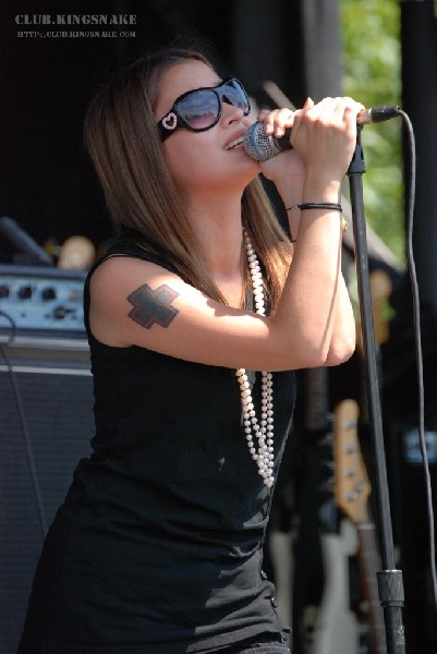 The Vincent Black Shadow at The Vans Warped Tour.   August 11, 2007.