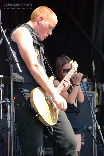 The Vincent Black Shadow at The Vans Warped Tour.   August 11, 2007.