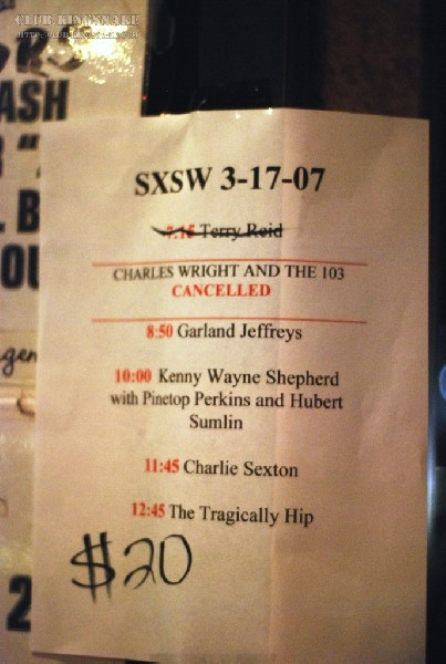 Garland Jeffreys at Antone's.  SXSW 2007