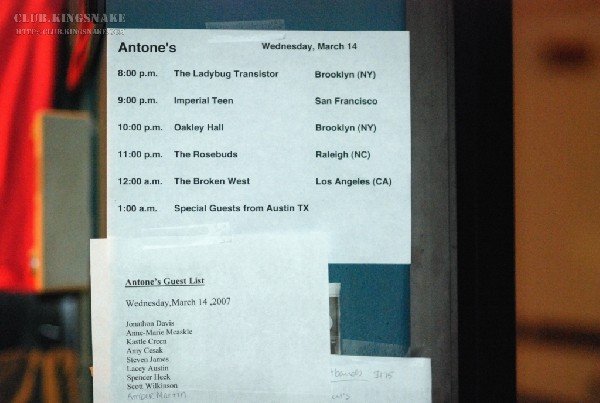 Oakley Hall at Antone's, SXSW 2007