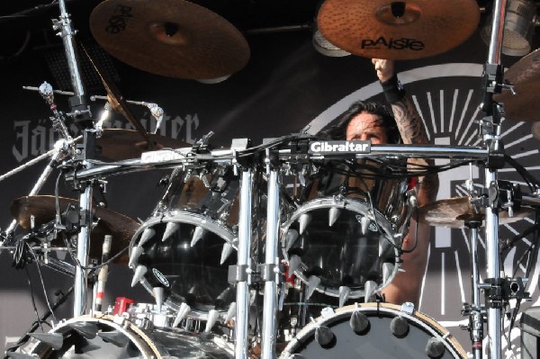 Five Finger Death Punch at the Mayhem Festival Verizon Wireless Amphitheate