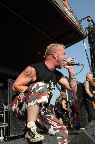 Five Finger Death Punch at the Mayhem Festival Verizon Wireless Amphitheate