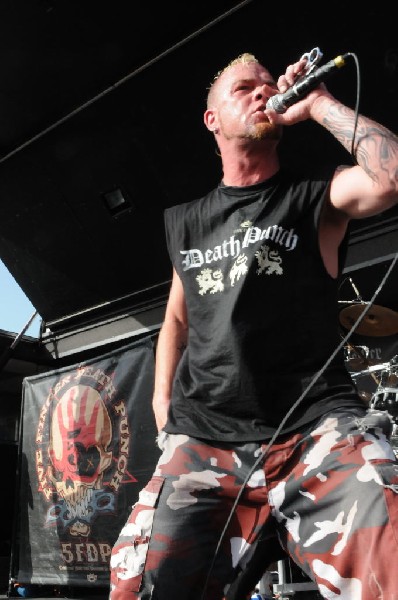 Five Finger Death Punch at the Mayhem Festival Verizon Wireless Amphitheate