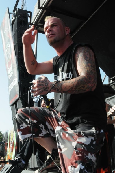 Five Finger Death Punch at the Mayhem Festival Verizon Wireless Amphitheate
