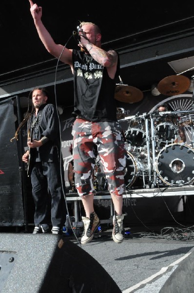 Five Finger Death Punch at the Mayhem Festival Verizon Wireless Amphitheate