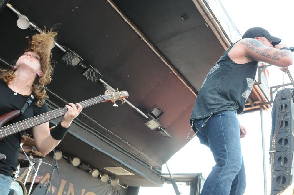 All That Remains at the Mayhem Festival 2009 at the AT&T Center, San An