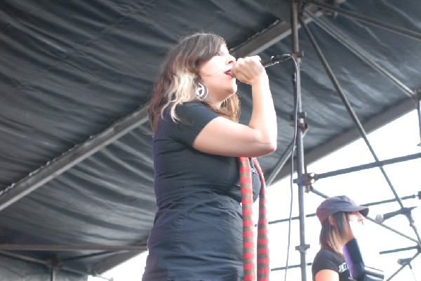 Applicators at Fun Fun Fun Fest in Waterloo Park, Austin Texas