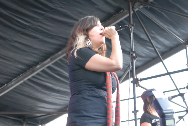 Applicators at Fun Fun Fun Fest in Waterloo Park, Austin Texas