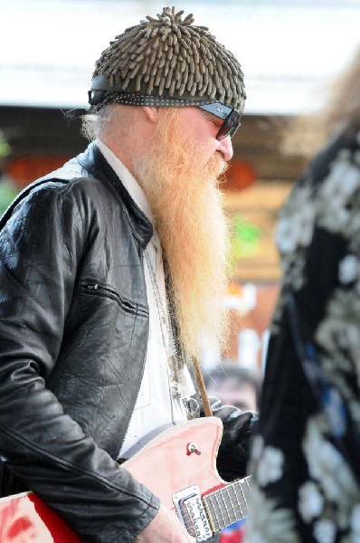 Billy Gibbons of ZZ Top walkon during Roky Erickson & The Explosives