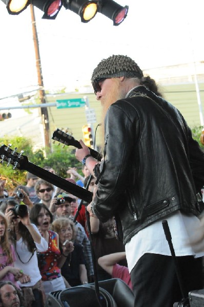 Billy Gibbons of ZZ Top walkon during Roky Erickson & The Explosives
