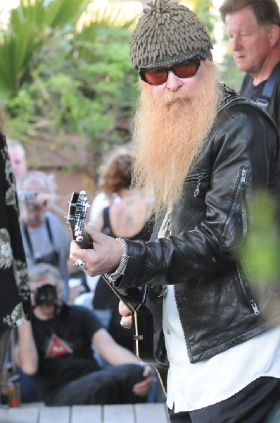 Billy Gibbons of ZZ Top walkon during Roky Erickson & The Explosives