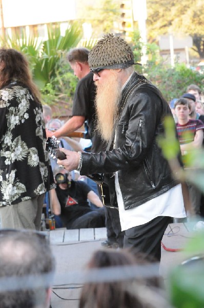 Billy Gibbons of ZZ Top walkon during Roky Erickson & The Explosives