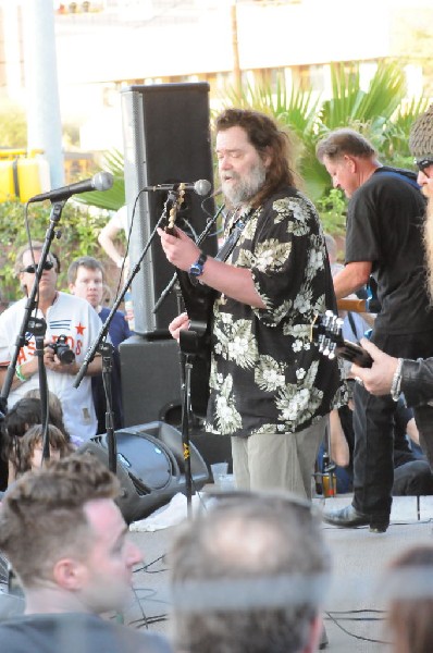Billy Gibbons of ZZ Top walkon during Roky Erickson & The Explosives