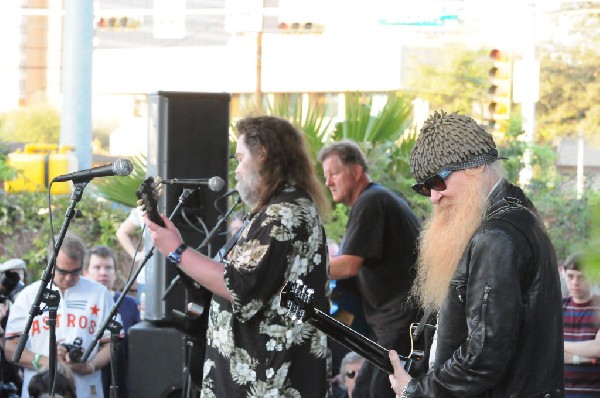 Billy Gibbons of ZZ Top walkon during Roky Erickson & The Explosives