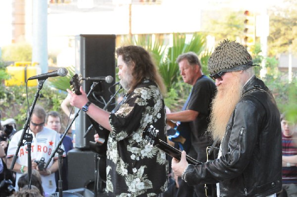 Billy Gibbons of ZZ Top walkon during Roky Erickson & The Explosives