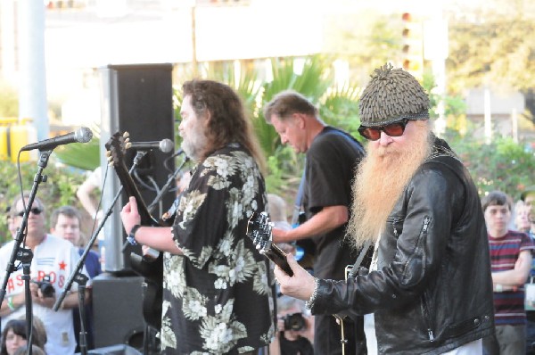 Billy Gibbons of ZZ Top walkon during Roky Erickson & The Explosives