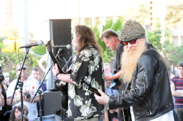 Billy Gibbons of ZZ Top walkon during Roky Erickson & The Explosives