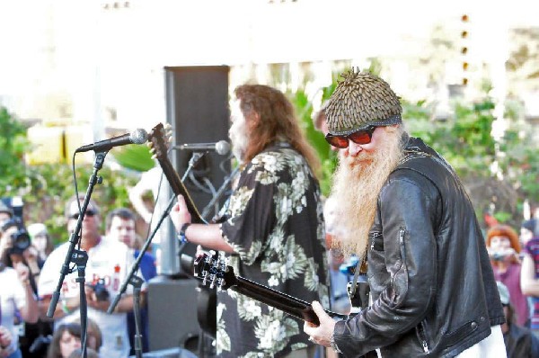 Billy Gibbons of ZZ Top walkon during Roky Erickson & The Explosives