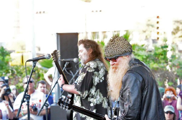 Billy Gibbons of ZZ Top walkon during Roky Erickson & The Explosives