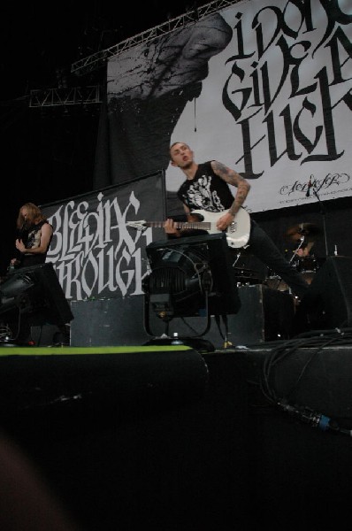 Bleeding Through at The Verizon Wireless Amphitheater, San Antonio, Texas