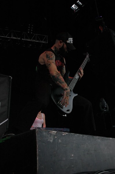 Bleeding Through at The Verizon Wireless Amphitheater, San Antonio, Texas