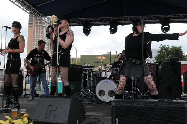 The Blue Flames at the Freak Show Festival, Austin, Texas 10/23/10 - photo