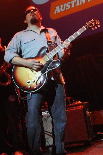 Brownout performs at the AMP Launch Party at ACL Live at the Moody Theater,