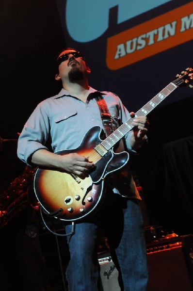 Brownout performs at the AMP Launch Party at ACL Live at the Moody Theater,