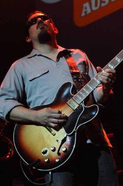 Brownout performs at the AMP Launch Party at ACL Live at the Moody Theater,