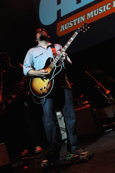 Brownout performs at the AMP Launch Party at ACL Live at the Moody Theater,