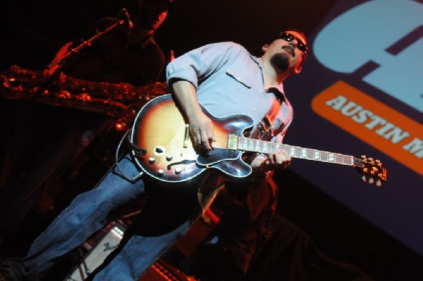 Brownout performs at the AMP Launch Party at ACL Live at the Moody Theater,