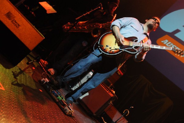 Brownout performs at the AMP Launch Party at ACL Live at the Moody Theater,