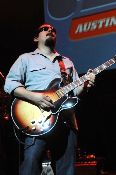 Brownout performs at the AMP Launch Party at ACL Live at the Moody Theater,