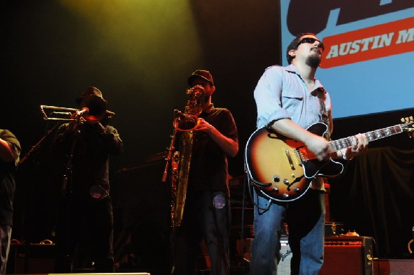 Brownout performs at the AMP Launch Party at ACL Live at the Moody Theater,