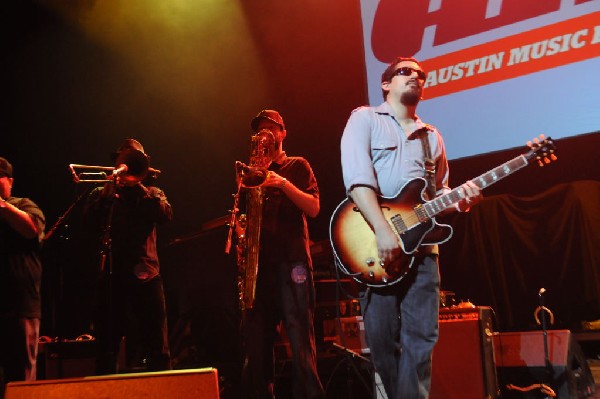 Brownout performs at the AMP Launch Party at ACL Live at the Moody Theater,