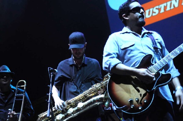 Brownout performs at the AMP Launch Party at ACL Live at the Moody Theater,