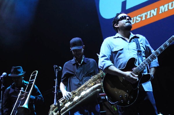 Brownout performs at the AMP Launch Party at ACL Live at the Moody Theater,