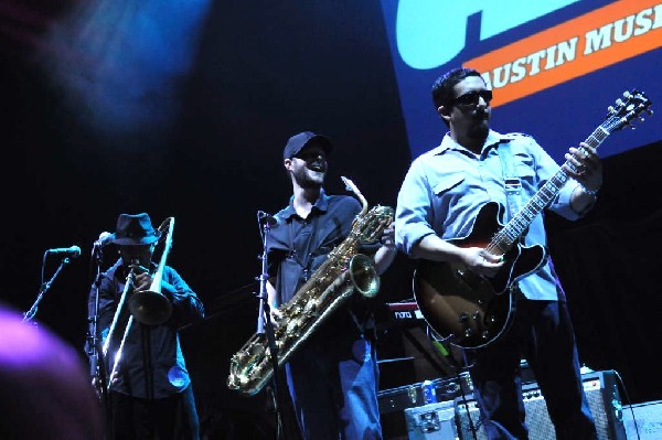 Brownout performs at the AMP Launch Party at ACL Live at the Moody Theater,