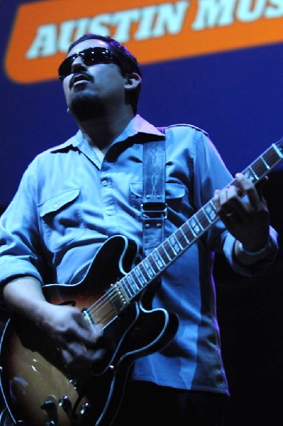 Brownout performs at the AMP Launch Party at ACL Live at the Moody Theater,