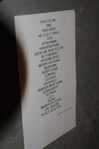 Chris Cornell at Stubb's BarBQ, Austin, Texas