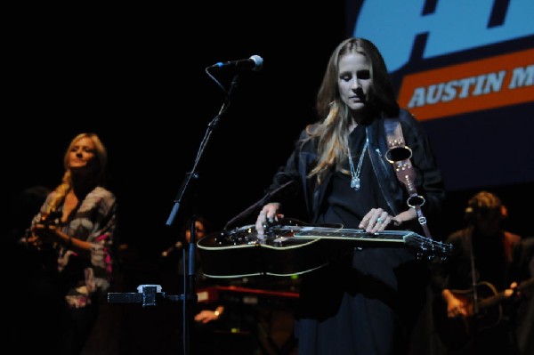 Court Yard Hounds perform at the AMP Launch Party at ACL Live at the Moody