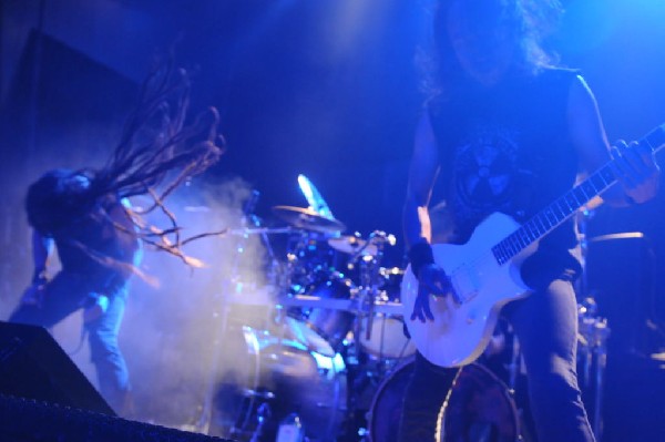 Death Angel at Emo's East, Austin, Texas  10/29/11 - photo by Jeff Barringe