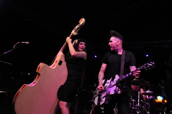 The Horrorpops at the Freak Show Festival, Austin, Texas 10/23/10 - photo b