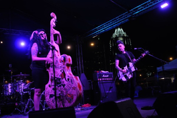 The Horrorpops at the Freak Show Festival, Austin, Texas 10/23/10 - photo b