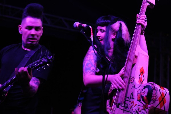 The Horrorpops at the Freak Show Festival, Austin, Texas 10/23/10 - photo b